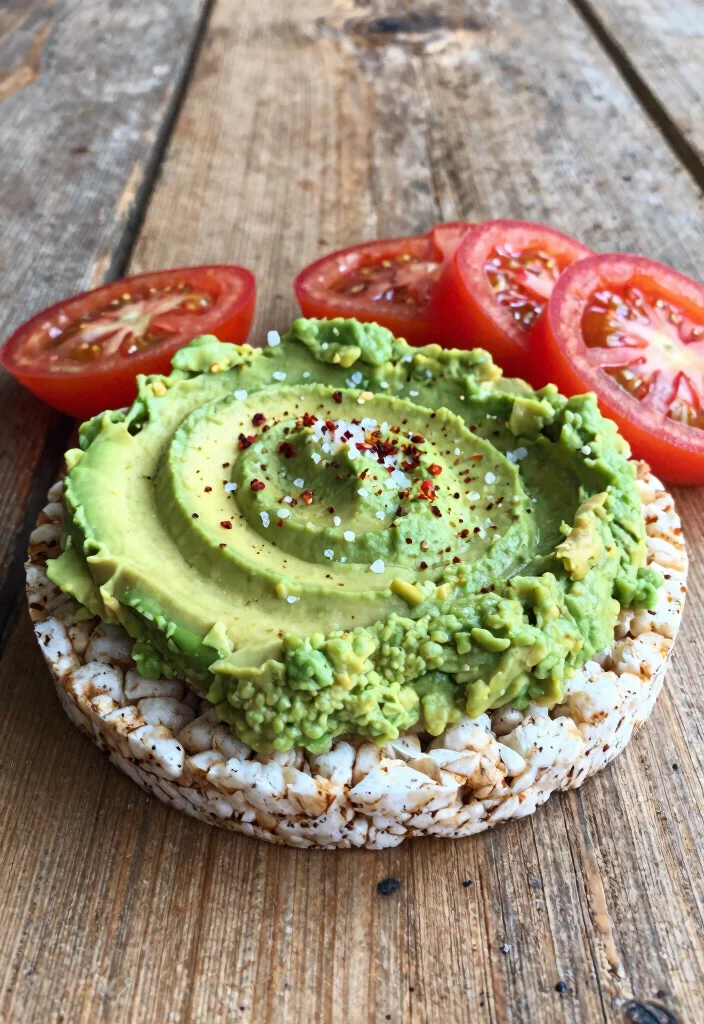 10 Best Healthy Snacks on the Go: Easy, Portable, and Low Calorie - 8. Whole Grain Rice Cakes with Avocado 1