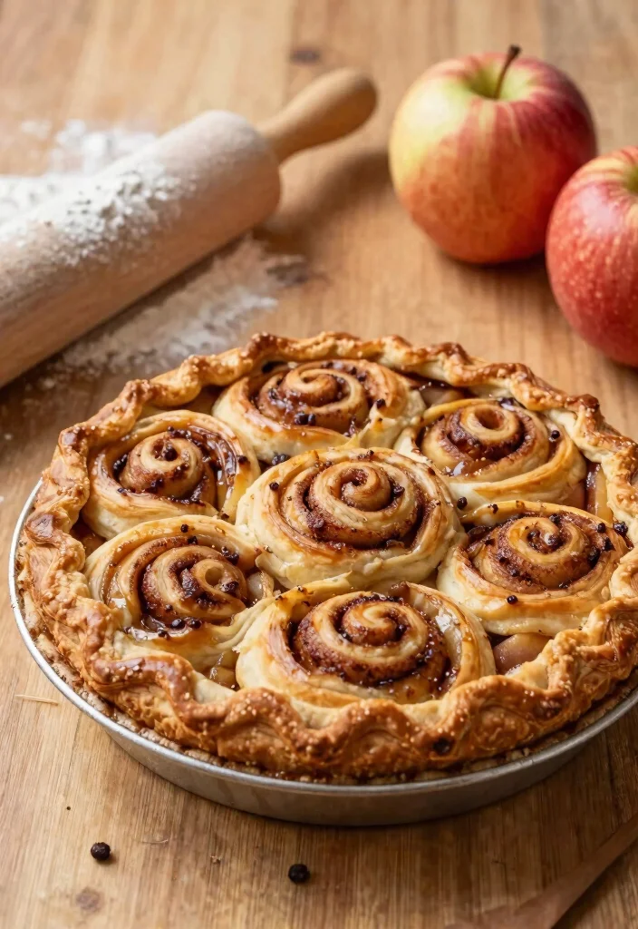 10 Classic Gluten Free Apple Pie Recipes Flaky Crust and Spiced Filling - 3. Cinnamon Roll Apple Pie 1