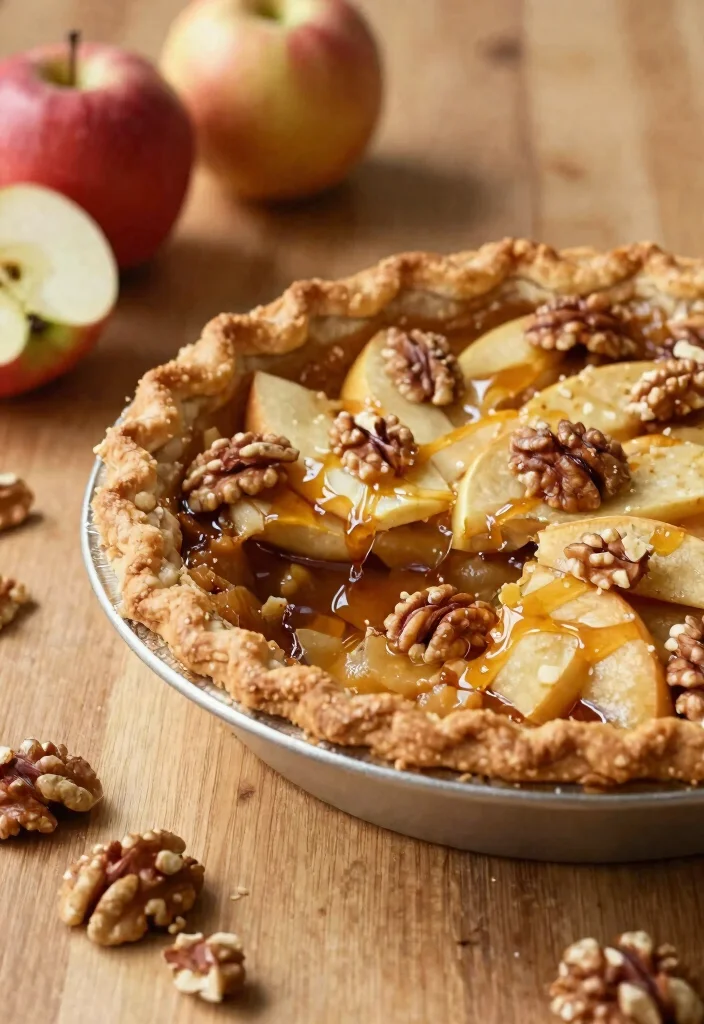 10 Classic Gluten Free Apple Pie Recipes Flaky Crust and Spiced Filling - 6. Maple Walnut Apple Pie 1