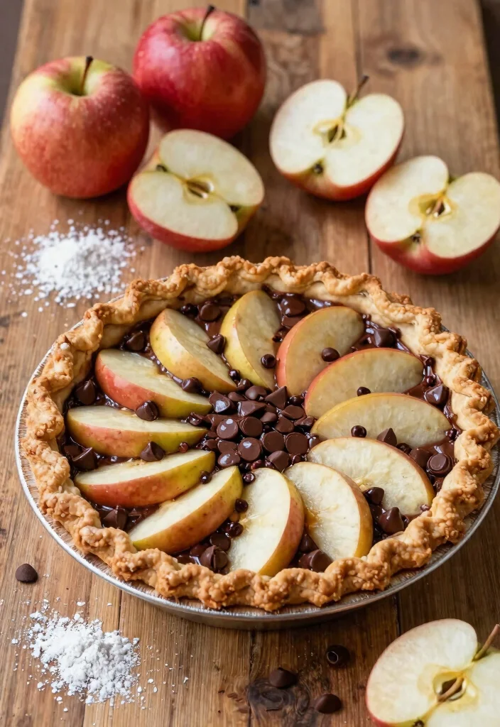 10 Classic Gluten Free Apple Pie Recipes Flaky Crust and Spiced Filling - 9. Chocolate Chip Apple Pie 1