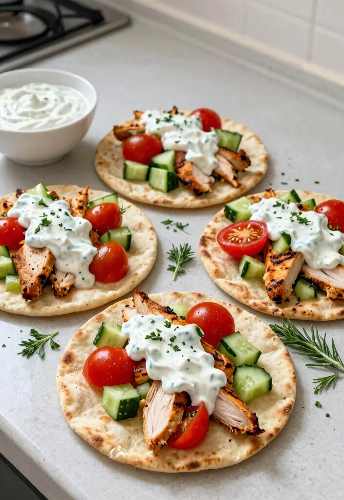 10 Easy Healthy Chicken Recipes: Quick, Flavorful, and Family-Friendly - 4. Mediterranean Chicken Pita 1
