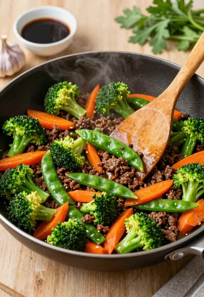 10 Easy Healthy Ground Beef Recipes Budget Friendly and Delicious - 2. Healthy Beef and Veggie Stir-Fry 1