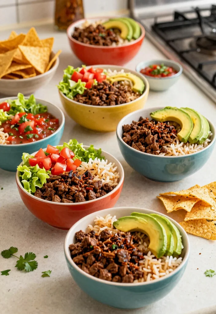 10 Easy Healthy Ground Beef Recipes Budget Friendly and Delicious - 3. Ground Beef Taco Bowls 1