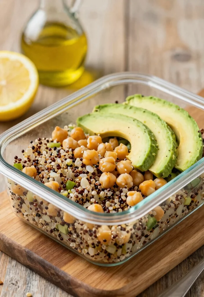 10 Easy Healthy Lunches for Work: Quick, Satisfying, and Portable - 1. Quinoa Salad with Chickpeas and Avocado 1