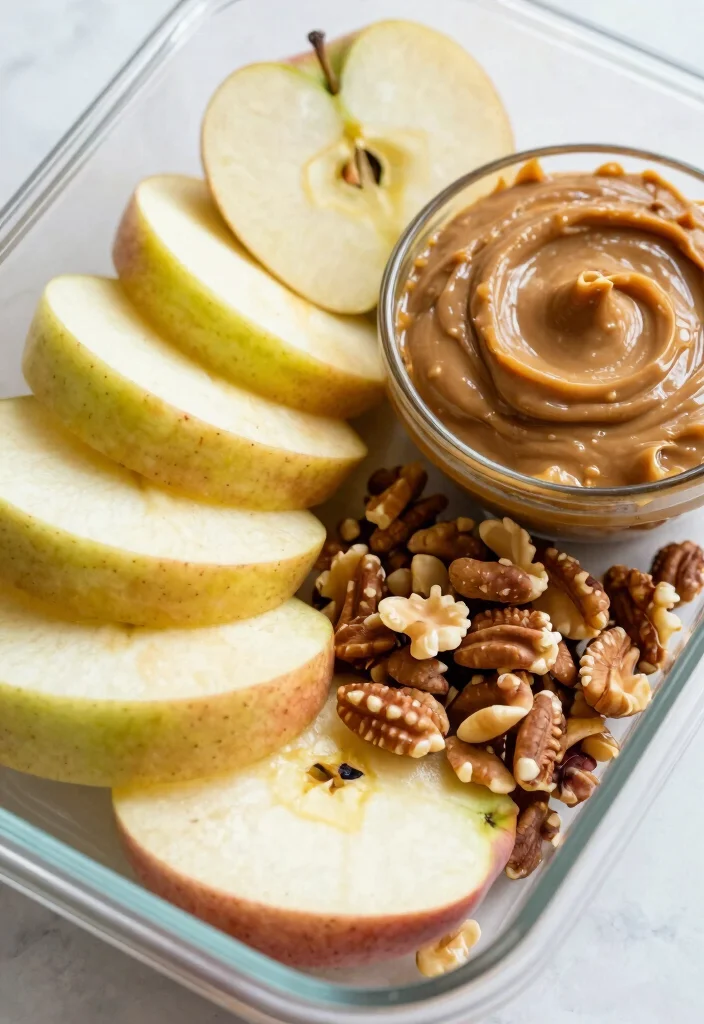 10 Easy Healthy Lunches for Work: Quick, Satisfying, and Portable - 10. Apple and Nut Butter Snack Packs 1