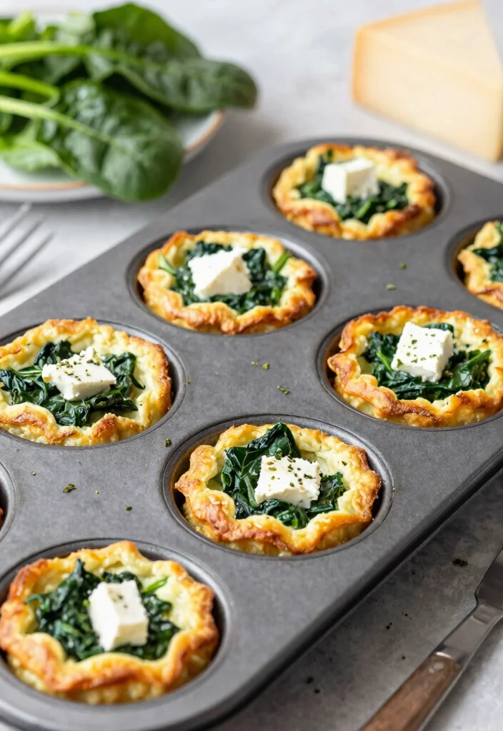10 Easy Healthy Lunches for Work: Quick, Satisfying, and Portable - 6. Mini Frittatas with Spinach and Feta 1