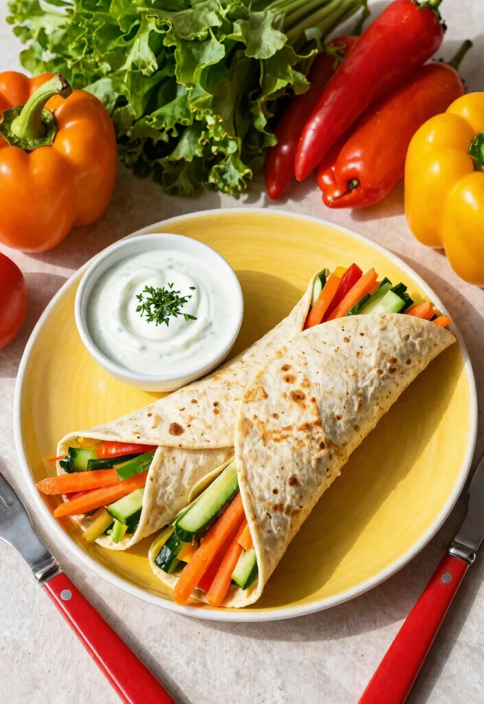 10 Easy Healthy Meals for Kids: Fun, Nutritious, and Family Approved - 1. Rainbow Veggie Wraps 1