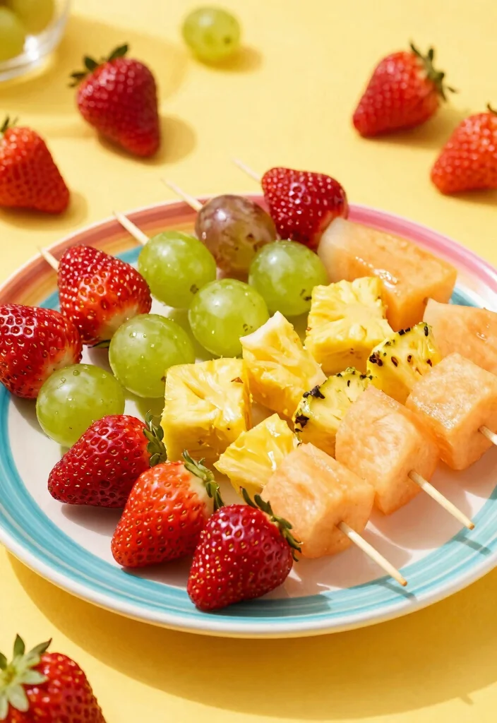 10 Easy Healthy Meals for Kids: Fun, Nutritious, and Family Approved - 10. Fun Fruit Skewers 1