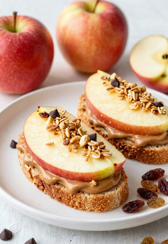 10 Easy Healthy Meals for Kids: Fun, Nutritious, and Family Approved - 6. Apple and Peanut Butter Sandwiches 1