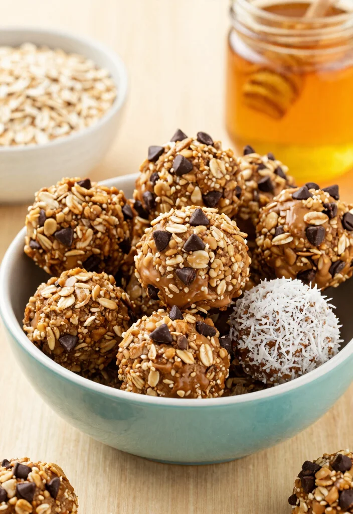 10 Easy Healthy Meals for Kids: Fun, Nutritious, and Family Approved - 8. Oatmeal Energy Bites 1