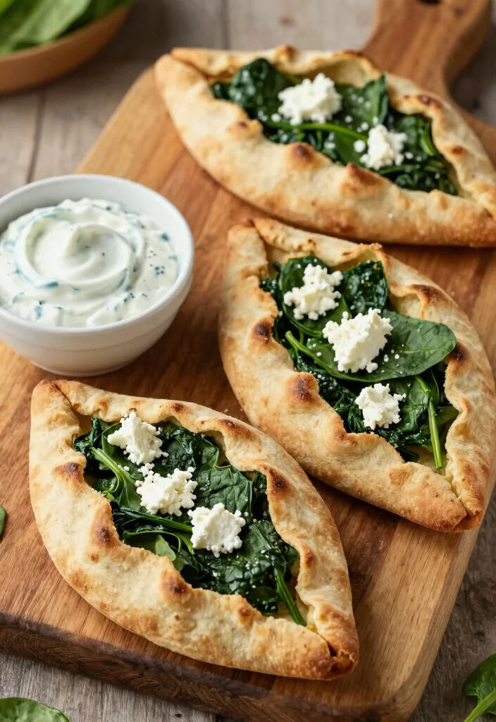 10 Soft Gluten Free Pita Bread Recipes Perfect for Wraps and Dipping - 5. Spinach and Feta Stuffed Pitas 1