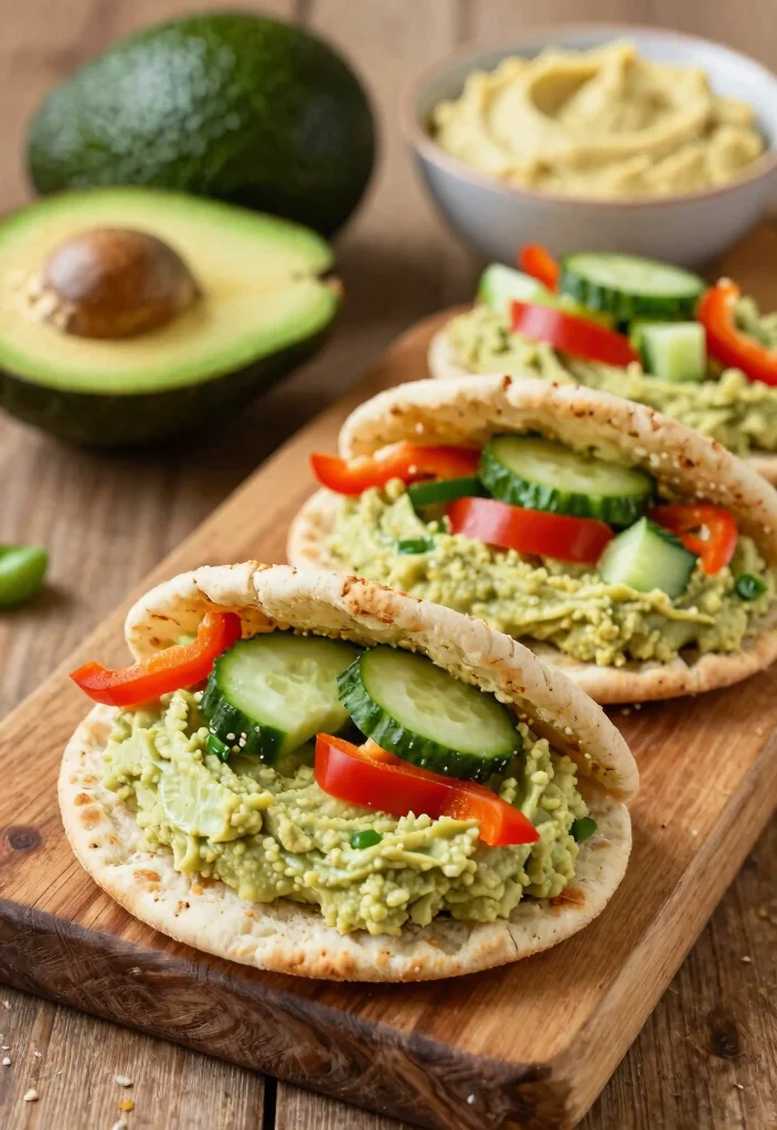 10 Soft Gluten Free Pita Bread Recipes Perfect for Wraps and Dipping - 9. Avocado Hummus Pita Sandwiches 1
