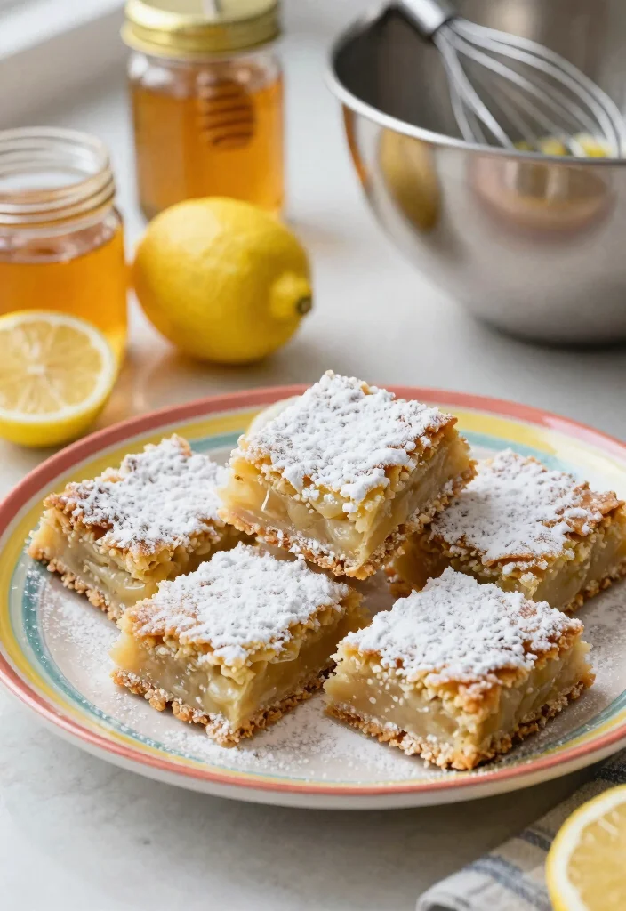 10 Tangy Gluten Free Lemon Bars Recipes Bright Zesty and Irresistible - 1. Classic Gluten Free Lemon Bars with Honey 1