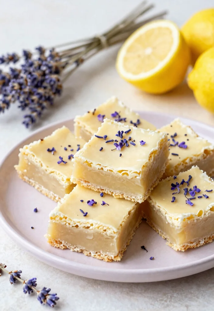 10 Tangy Gluten Free Lemon Bars Recipes Bright Zesty and Irresistible - 8. Lavender Lemon Bars 1