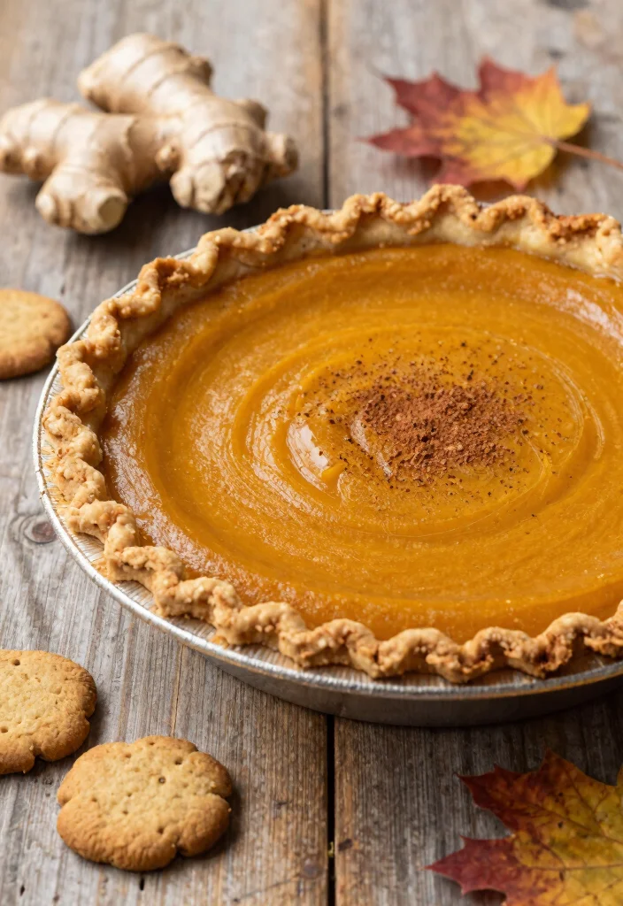 11 Creamy Gluten Free Pumpkin Pie Recipes Perfect for Thanksgiving - 6. Ginger Snap Gluten Free Pumpkin Pie 1