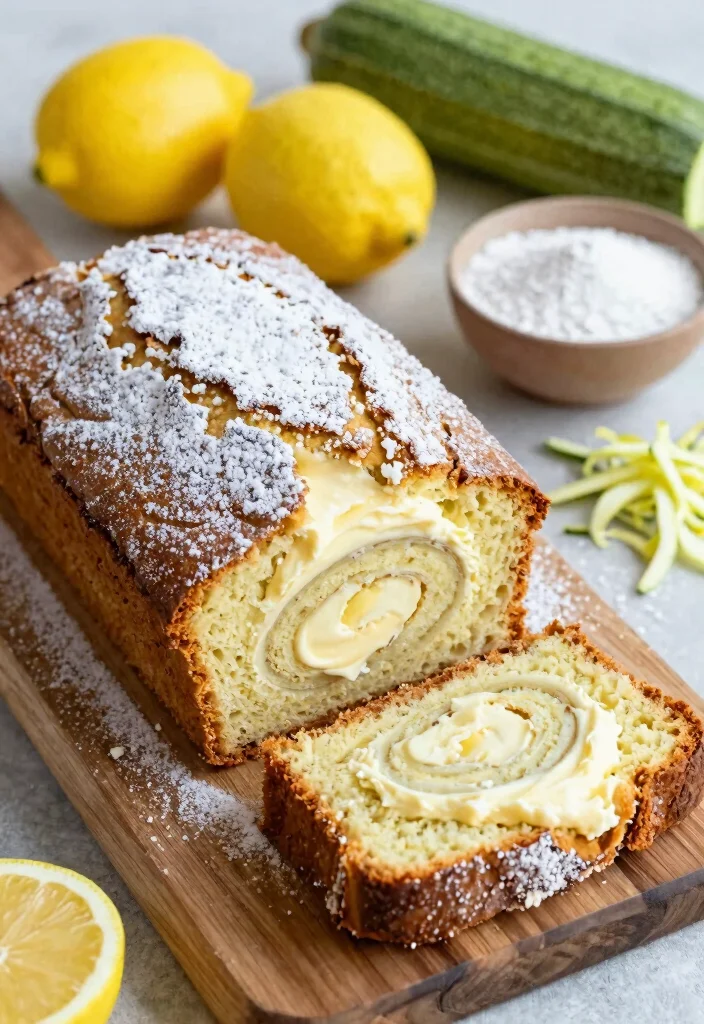 11 Easy Gluten Free Zucchini Bread Recipes Moist Tender and Flavorful - 4. Lemon Zucchini Bread with Cream Cheese Swirl 1