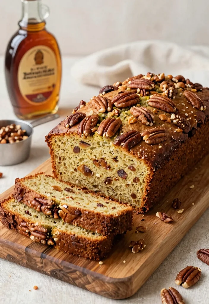 11 Easy Gluten Free Zucchini Bread Recipes Moist Tender and Flavorful - 8. Maple Pecan Zucchini Bread 1