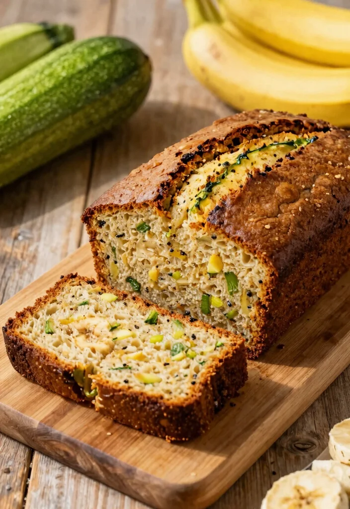 12 Best Gluten Free Banana Bread Recipes Moist Fluffy and Easy to Make - 8. Zucchini Banana Bread 1