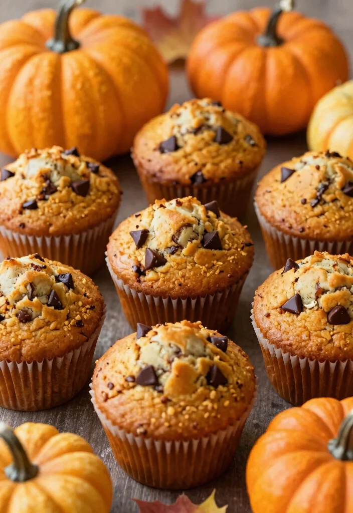 12 Best Gluten Free Chocolate Chip Muffins Soft Rich and Bakery Style - 6. Pumpkin Spice Chocolate Chip Muffins 1