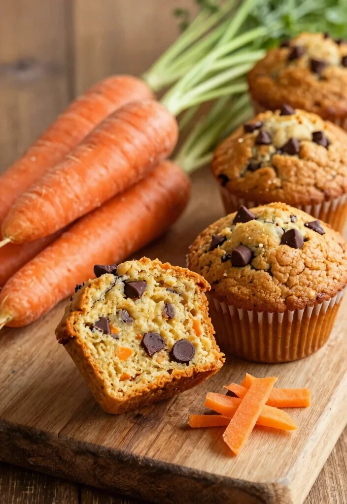 12 Best Gluten Free Chocolate Chip Muffins Soft Rich and Bakery Style - 8. Carrot Chocolate Chip Muffins 1