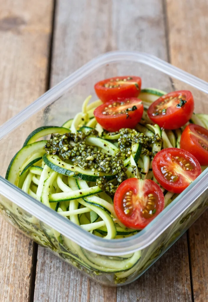 12 Best Gluten Free Meal Prep Ideas to Save Time All Week Long - 10. Zucchini Noodles with Pesto 1