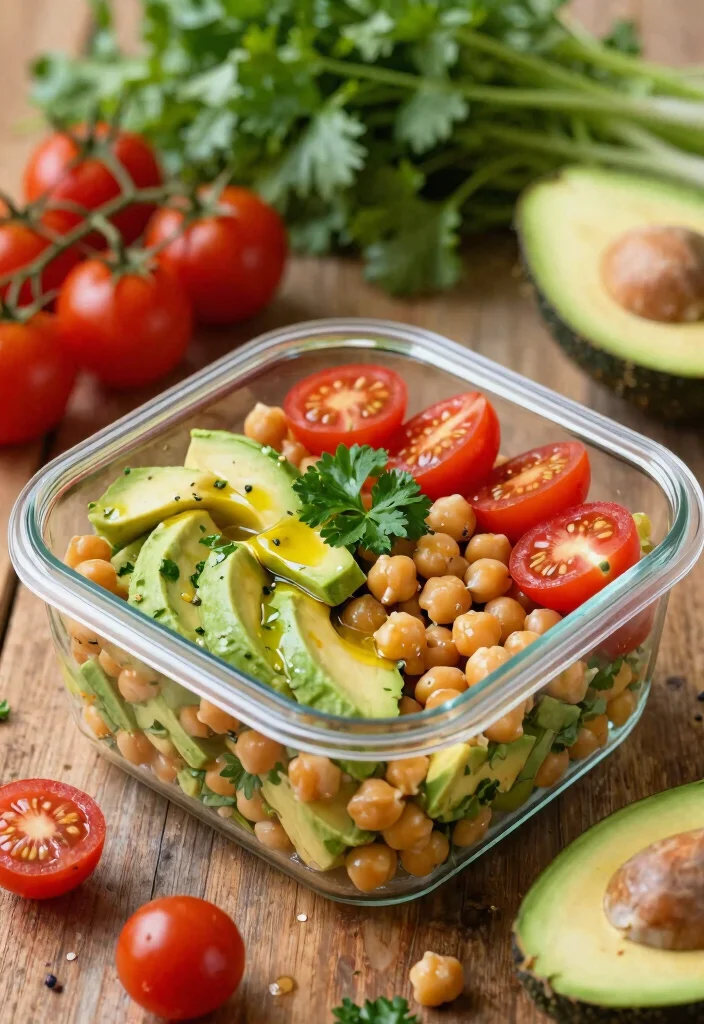 12 Best Gluten Free Meal Prep Ideas to Save Time All Week Long - 2. Chickpea Salad with Avocado 1