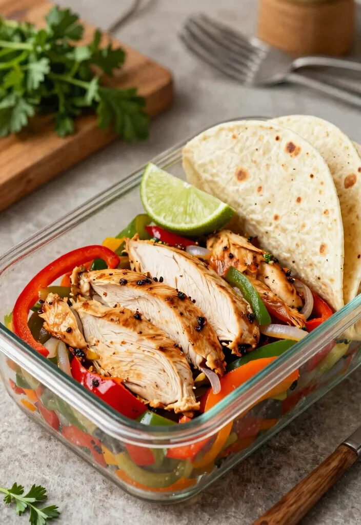12 Best Gluten Free Meal Prep Ideas to Save Time All Week Long - 4. Chicken Fajita Meal Prep 1