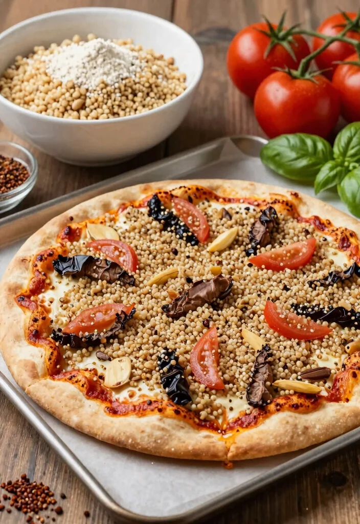 12 Best Gluten Free Pizza Crust Recipes Thin Crispy and Delicious - 10. Protein-Packed Quinoa Pizza Crust 1