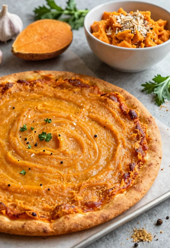 12 Best Gluten Free Pizza Crust Recipes Thin Crispy and Delicious - 8. Sweet Potato Pizza Crust 1
