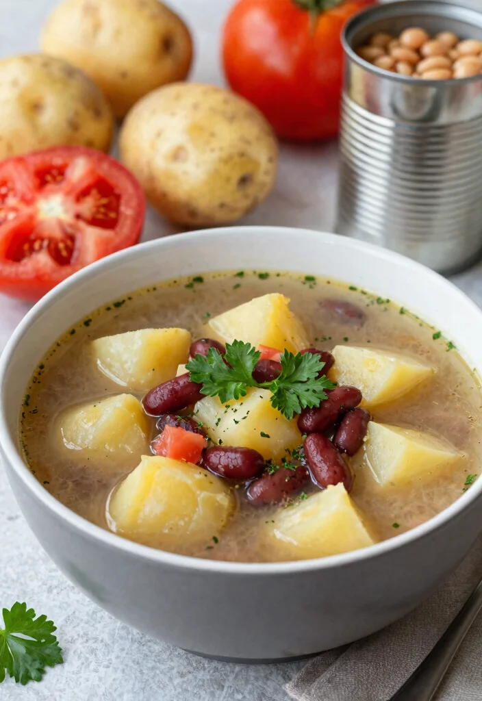 12 Creamy Gluten Free Potato Soup Recipes Hearty and Comforting - 12. Rustic Potato and Bean Soup 1