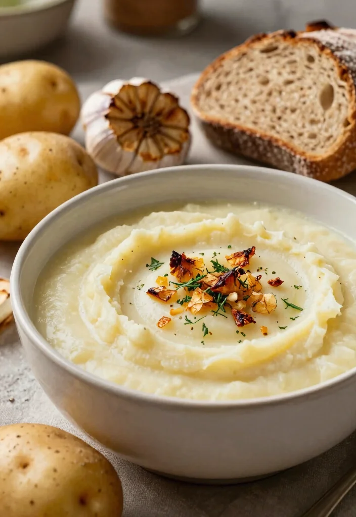 12 Creamy Gluten Free Potato Soup Recipes Hearty and Comforting - 6. Garlic Mashed Potato Soup 1