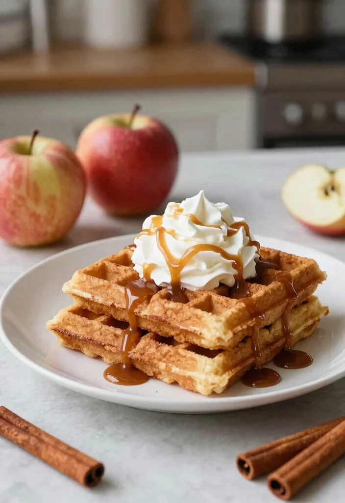 12 Crispy Gluten Free Waffle Ideas Light Fluffy and Weekend Ready - 11. Apple Cinnamon Waffles 1