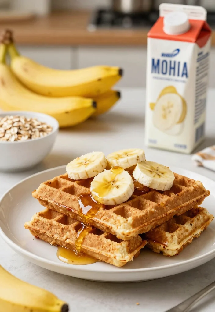 12 Crispy Gluten Free Waffle Ideas Light Fluffy and Weekend Ready - 2. Banana Oatmeal Waffles 1