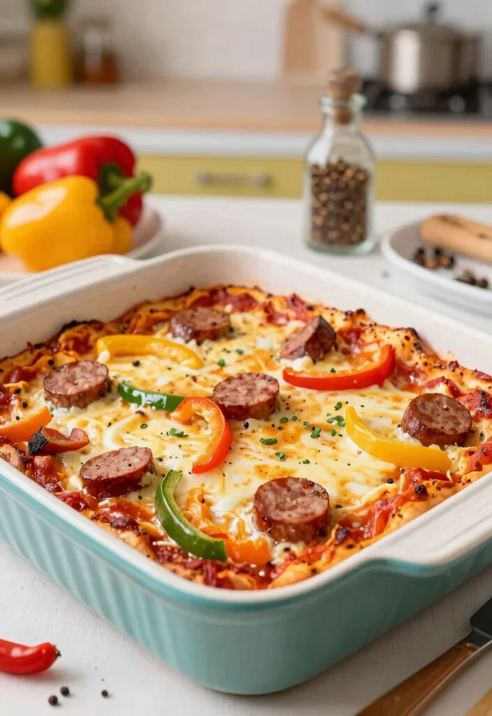 12 Easy Gluten Free Breakfast Casserole Recipes Perfect for Meal Prep - 10. Breakfast Pizza Casserole 1