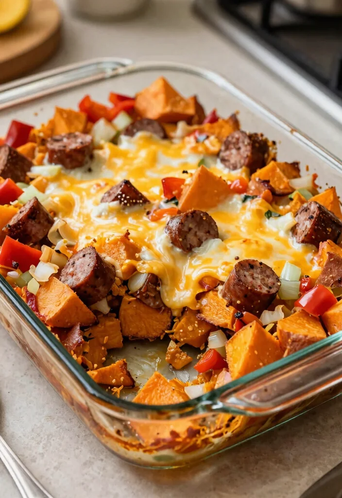 12 Easy Gluten Free Breakfast Casserole Recipes Perfect for Meal Prep - 2. Sweet Potato and Sausage Casserole 1