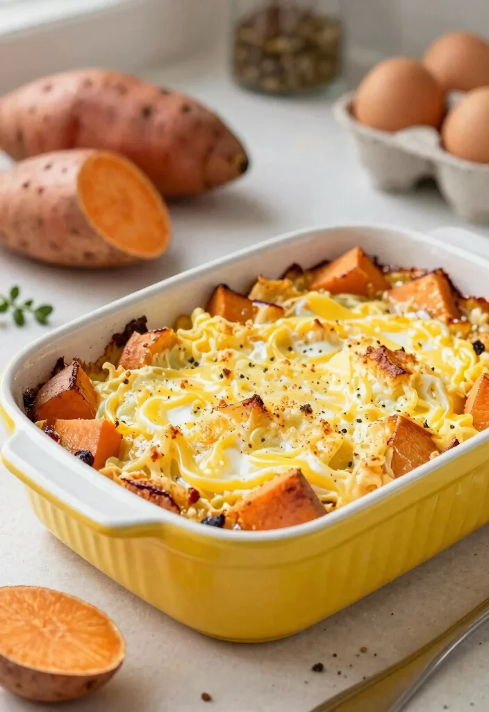 12 Easy Gluten Free Breakfast Casserole Recipes Perfect for Meal Prep - 9. Savory Egg and Sweet Potato Casserole 1