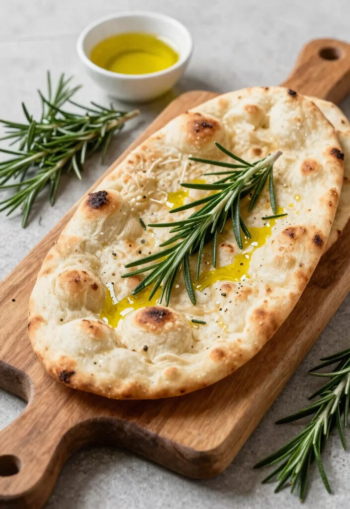12 Easy Gluten Free Naan Bread Recipes Soft Chewy and Flavorful - 4. Rosemary & Olive Oil Naan 1