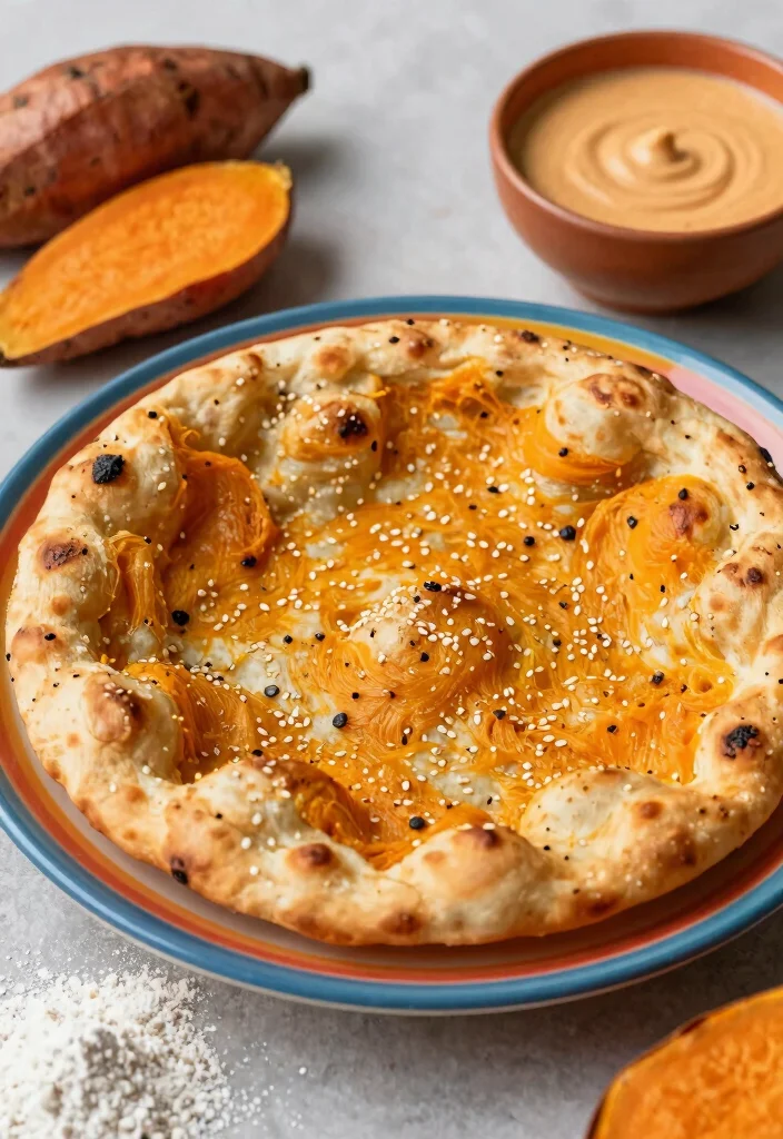 12 Easy Gluten Free Naan Bread Recipes Soft Chewy and Flavorful - 5. Sweet Potato Naan 1