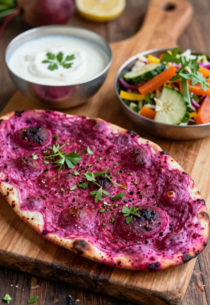 12 Easy Gluten Free Naan Bread Recipes Soft Chewy and Flavorful - 7. Beetroot Naan 1