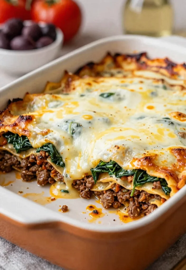 12 Rich Gluten Free Lasagna Recipes Layered Cheesy and Satisfying - 11. Greek-Style Gluten Free Lasagna 1