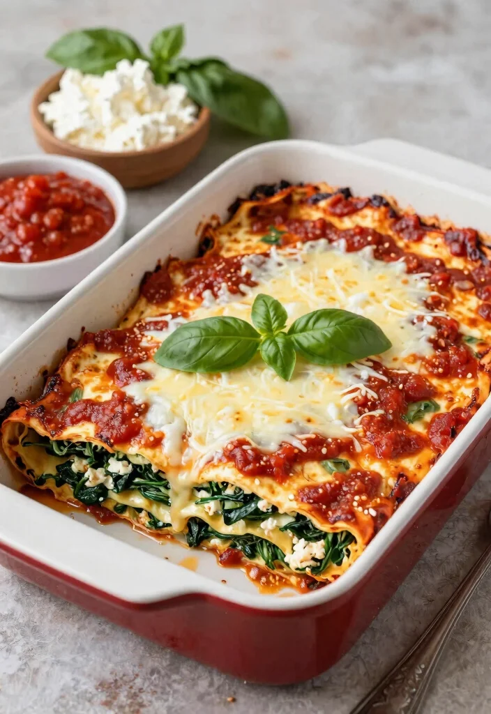 12 Rich Gluten Free Lasagna Recipes Layered Cheesy and Satisfying - 4. Spinach and Ricotta Gluten Free Lasagna Rolls 1