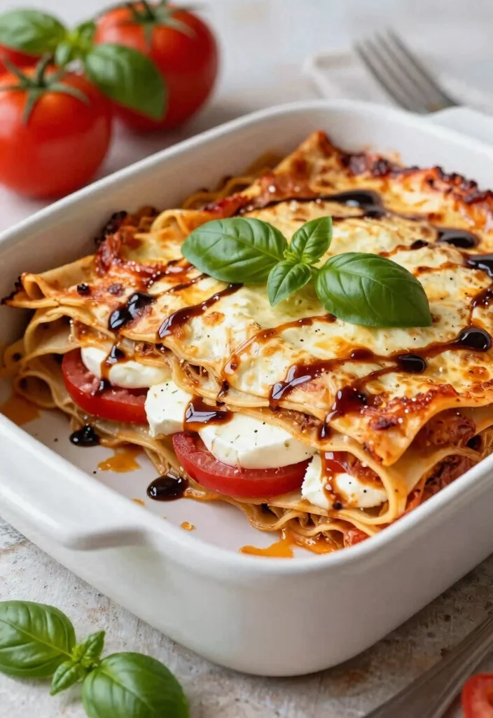 12 Rich Gluten Free Lasagna Recipes Layered Cheesy and Satisfying - 8. Caprese Gluten Free Lasagna 1