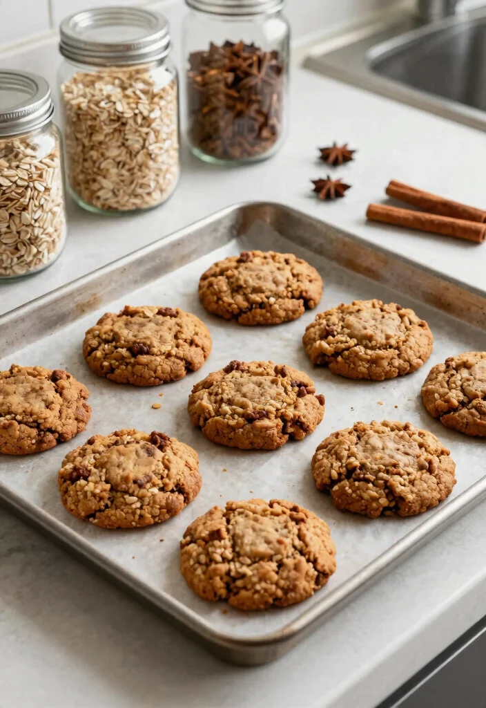 12 Spiced Gluten Free Gingerbread Cookies Recipes Perfect for the Holidays - 7. Gingerbread Oatmeal Cookies 1