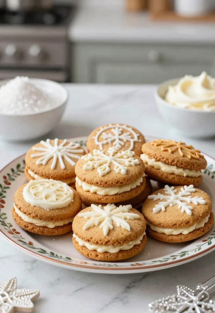 12 Spiced Gluten Free Gingerbread Cookies Recipes Perfect for the Holidays - 9. Gingerbread Sandwich Cookies with Cream Filling 1