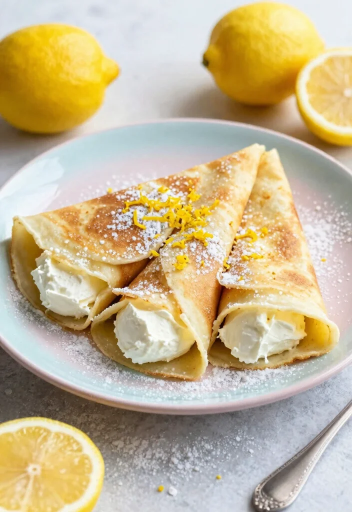 12 Thin and Delicate Gluten Free Crepes Recipes Perfect for Breakfast or Dessert - 7. Lemon Ricotta Gluten Free Crepes 1