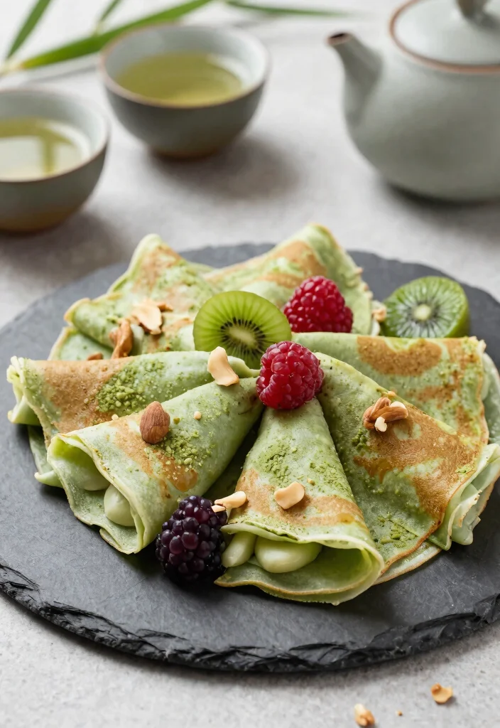 12 Thin and Delicate Gluten Free Crepes Recipes Perfect for Breakfast or Dessert - 9. Matcha Green Tea Gluten Free Crepes 1