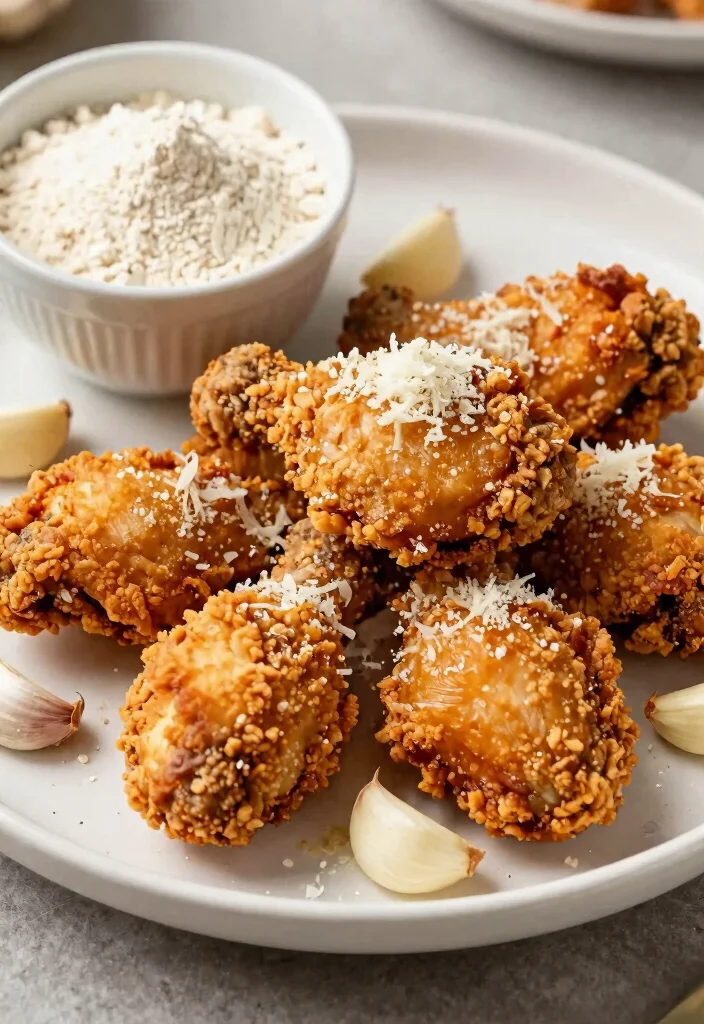 13 Crispy Gluten Free Fried Chicken Recipes Crunchy Juicy and Flavorful - 5. Garlic Parmesan Gluten Free Fried Chicken 1
