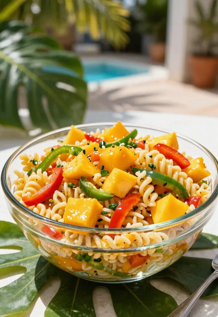 13 Easy Gluten Free Pasta Salad Recipes Perfect for Potlucks and Picnics - 13. Tropical Mango Pasta Salad 1