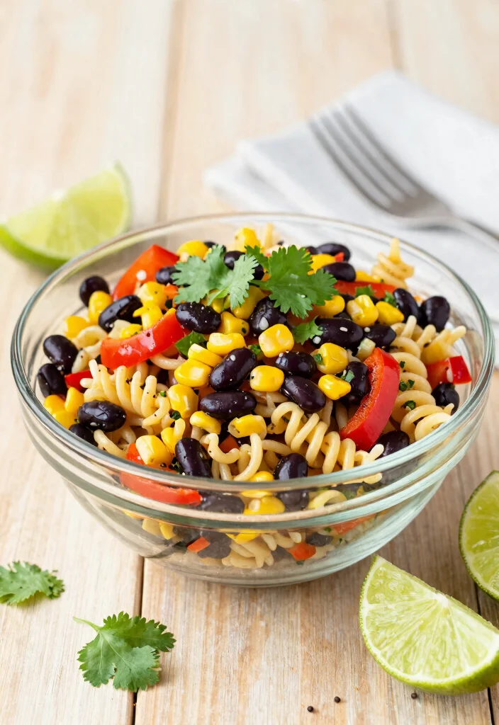 13 Easy Gluten Free Pasta Salad Recipes Perfect for Potlucks and Picnics - 4. Spicy Black Bean Pasta Salad 1