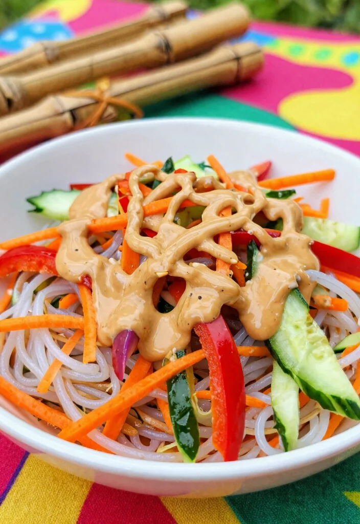 13 Easy Gluten Free Pasta Salad Recipes Perfect for Potlucks and Picnics - 5. Asian Noodle Salad with Peanut Dressing 1